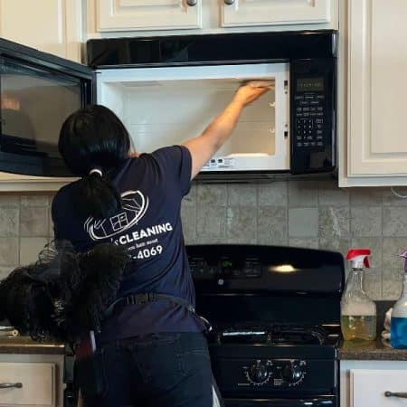 Interior cleaning of microwaves can be added as an upgrade