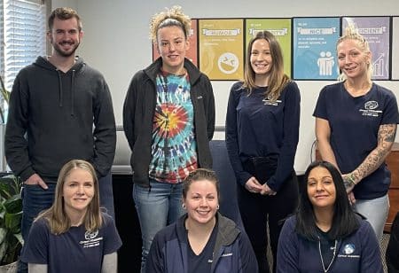 A great team of employees that represent Garman's Cleaning